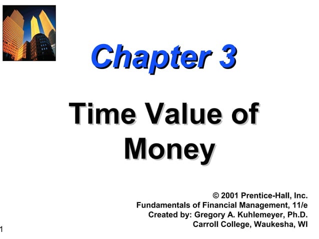 Chapter 3 - Time Value of Money | PPT