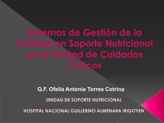 Q.F. Ofelia Antonia Torres Cotrina
 