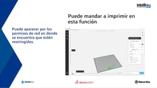 Puede mandar a imprimir en
esta función
Puede aparecer por los
permisos de red en donde
se encuentra que estén
restringidos.
 