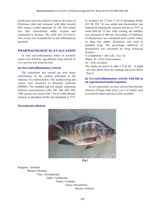 In vitro and in vivo evaluation on fishes of anti-inflammatory ...