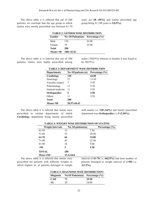 A study on prescription pattern and rational use of statins in tertiary ...