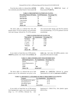 A study on prescription pattern and rational use of statins in tertiary ...