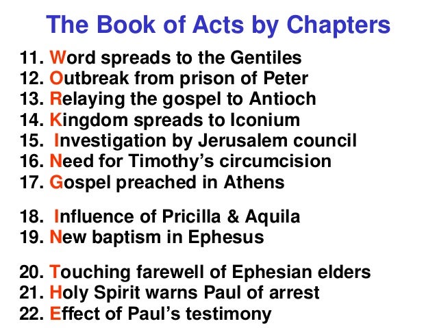 what story does the book of acts tell