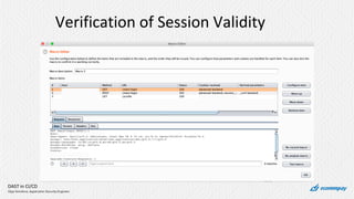 DAST in CI/CD
Olga Sviridova, Application Security Engineer
Verification of Session Validity
 