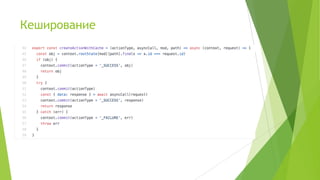 Кеширование
 