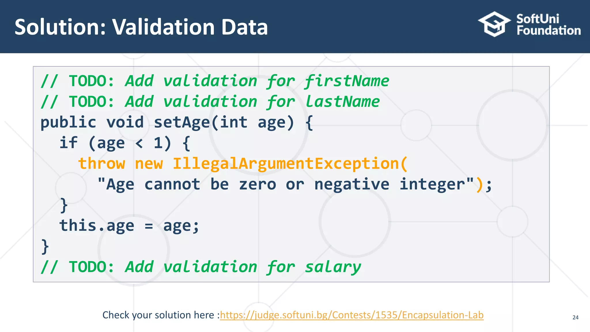 20.3 Java encapsulation | PPTX