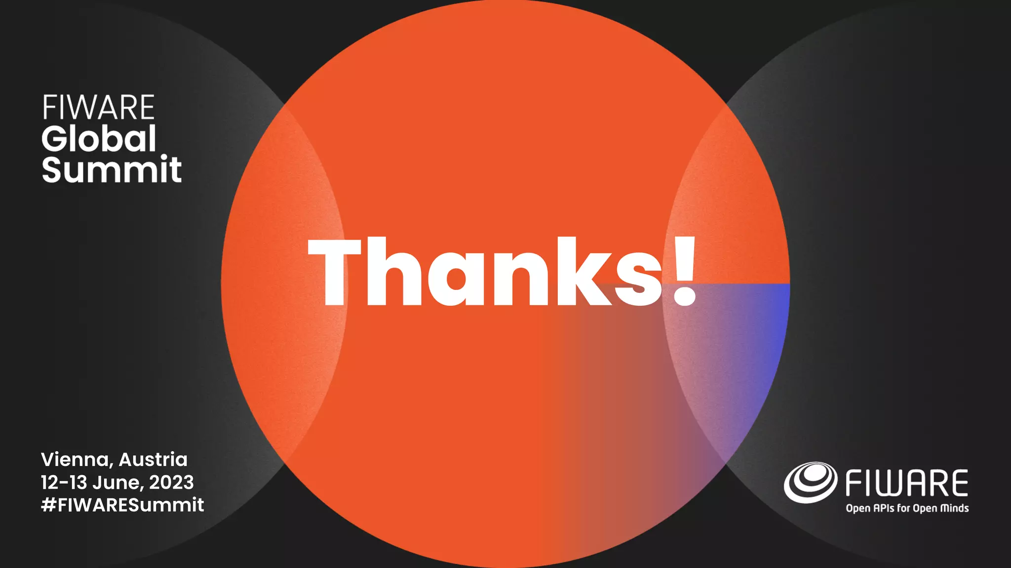Vienna, Austria
12-13 June, 2023
#FIWARESummit
Thanks!
 