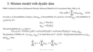 Finite mixture model with EM algorithm | PPTX