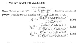 Finite mixture model with EM algorithm | PPTX