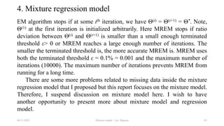 Finite mixture model with EM algorithm | PPTX