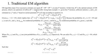 Em Iteration Tutorial on EM algorithm – Part 2 | PPTX