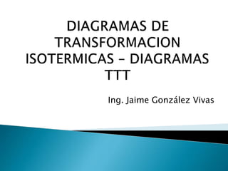 Ing. Jaime González Vivas
 
