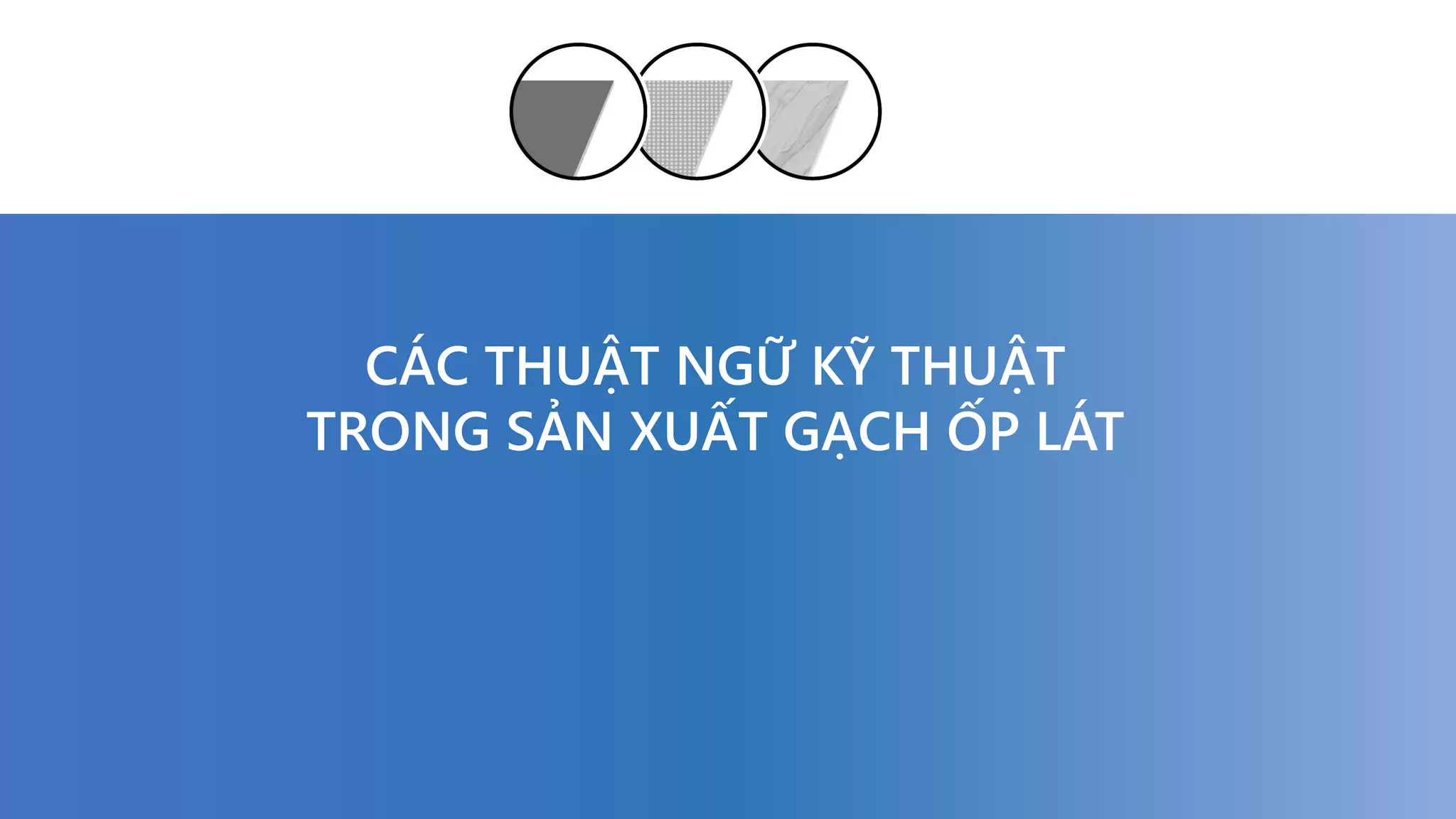 CÁC THUẬT NGỮ KỸ THUẬT
TRONG SẢN XUẤT GẠCH ỐP LÁT
 