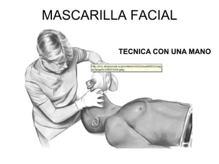 MASCARILLA FACIAL
TECNICA CON UNA MANO
 