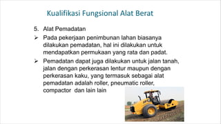 Pengetahuan dasar dasar jenis alat berat | PDF