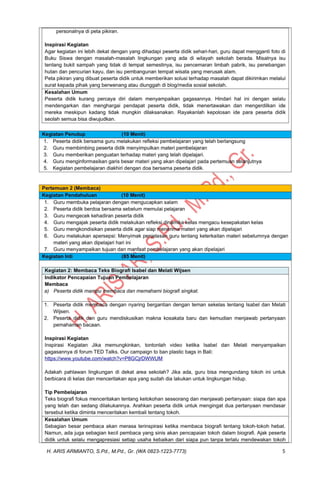 MODUL AJAR BAHASA INDONESIA KELAS 6 SEMESTER 2 KURIKULUM MERDEKA CP 032 ...