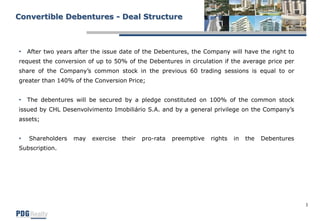 Presentation - Second Debentures Issue