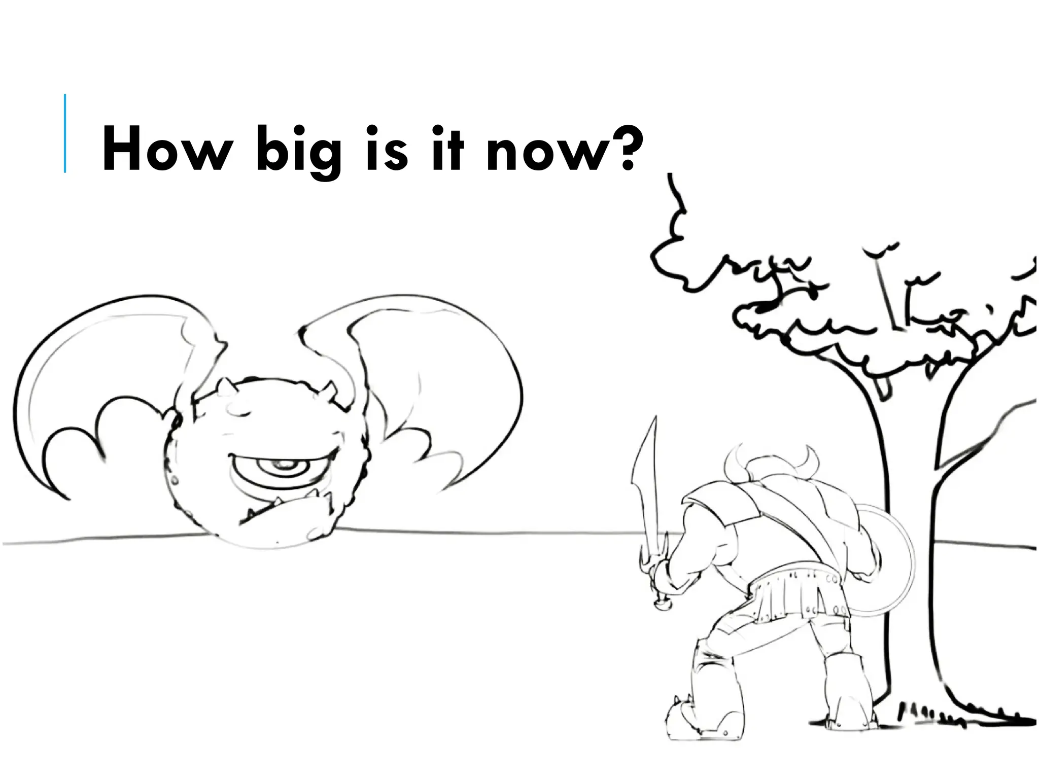 How big is it now?
 