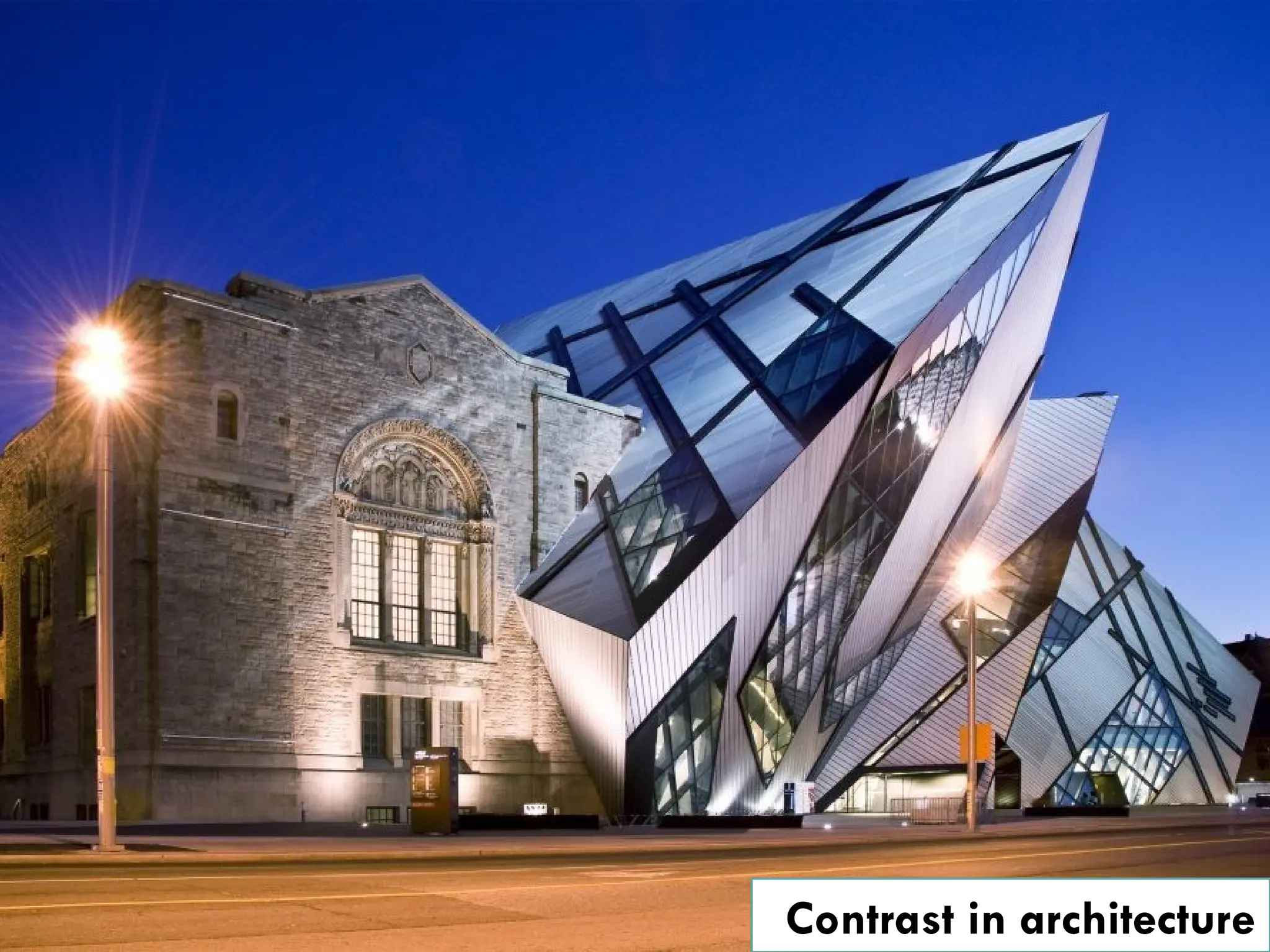 Contrast in architecture
 