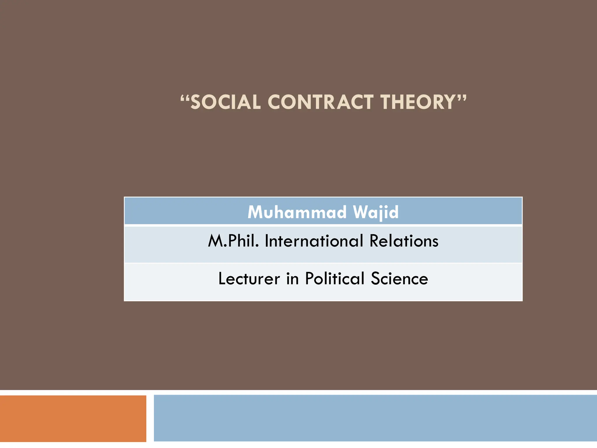 Social Contract Theory by Hobbes, Locke and Rousseau | PDF