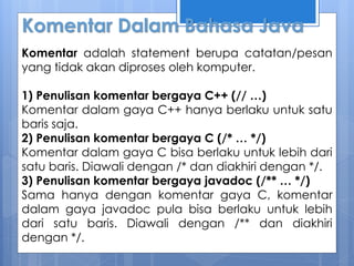 pengetahuan dasar tentang bahasa pemrograman | PDF