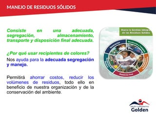Gestión Integral y Manejo Responsable de Residuos Sólidos para la ...