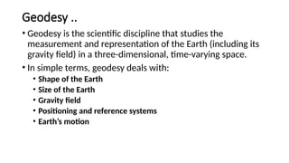 Map Geodezy Comprehensive Overview of Geodesy, Map Projections, and Coordinate ...