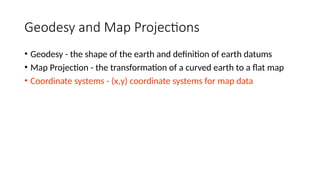 Comprehensive Overview of Geodesy, Map Projections, and Coordinate ...