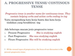what are 3 perfect progressive tenses? (examples &... Progressive and Perfect Tenses Explained | PPTX