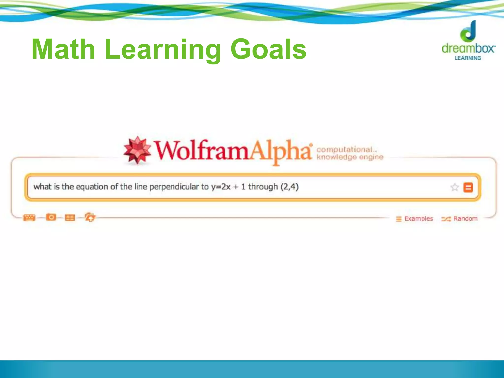 Math Learning Goals
 