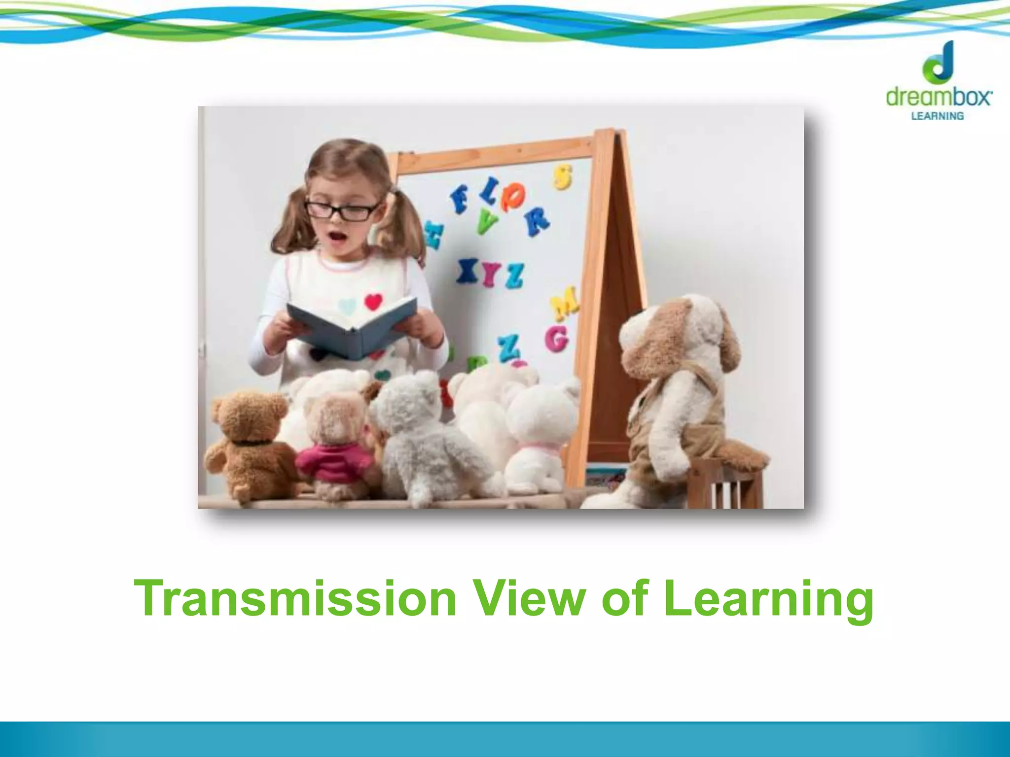 Transmission View of Learning
30
 