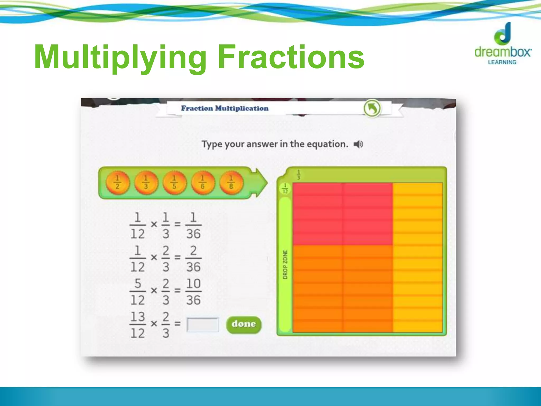 Multiplying Fractions
 