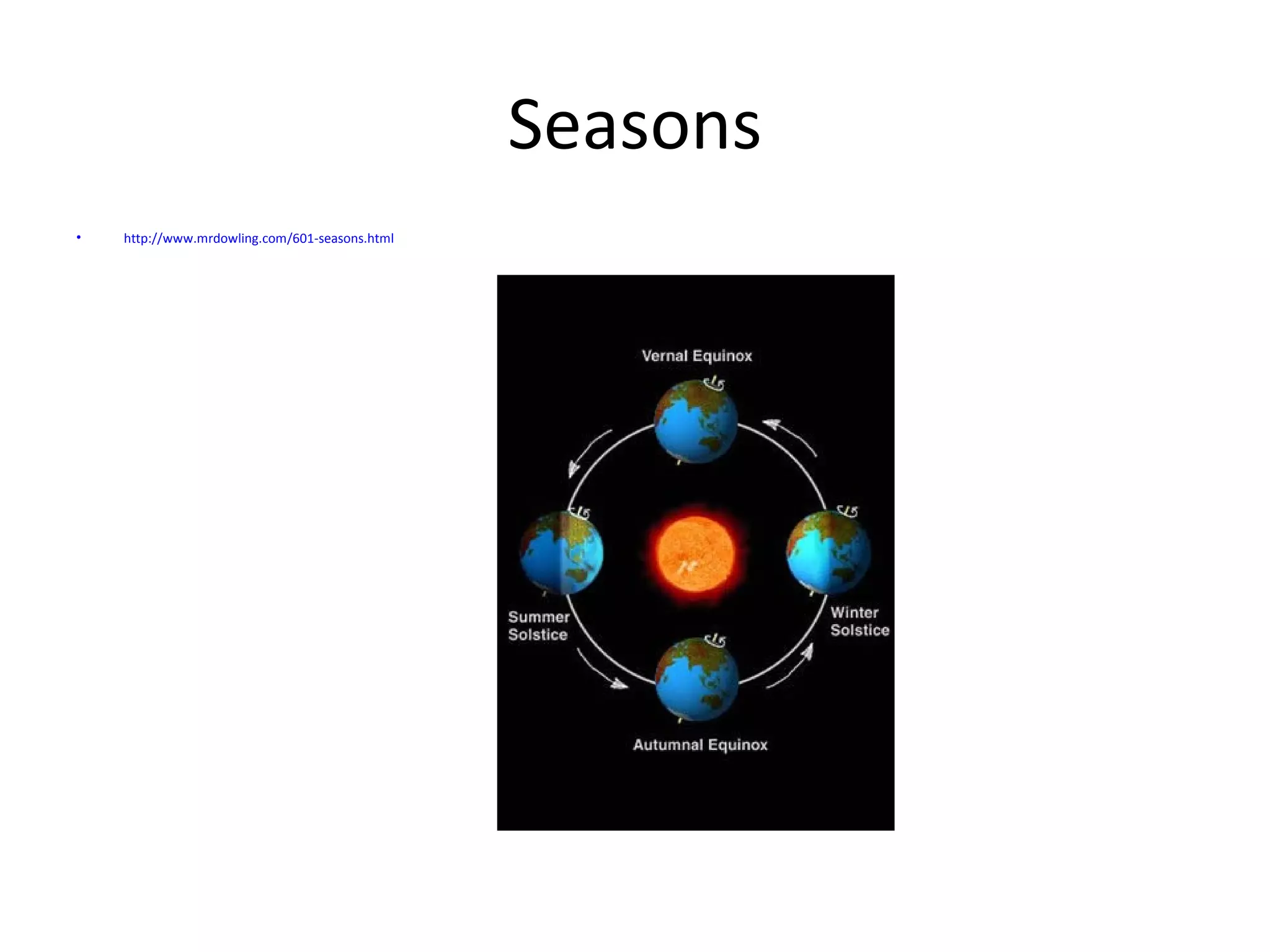 Seasons
•   http://www.mrdowling.com/601-seasons.html
 