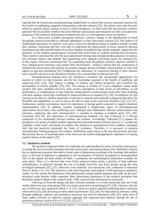 Neuroeducation and teaching perception: a systematic review from the ...