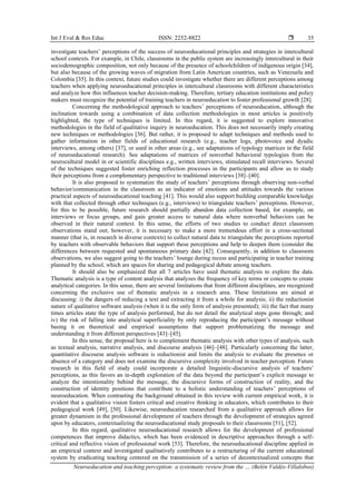 Neuroeducation and teaching perception: a systematic review from the ...