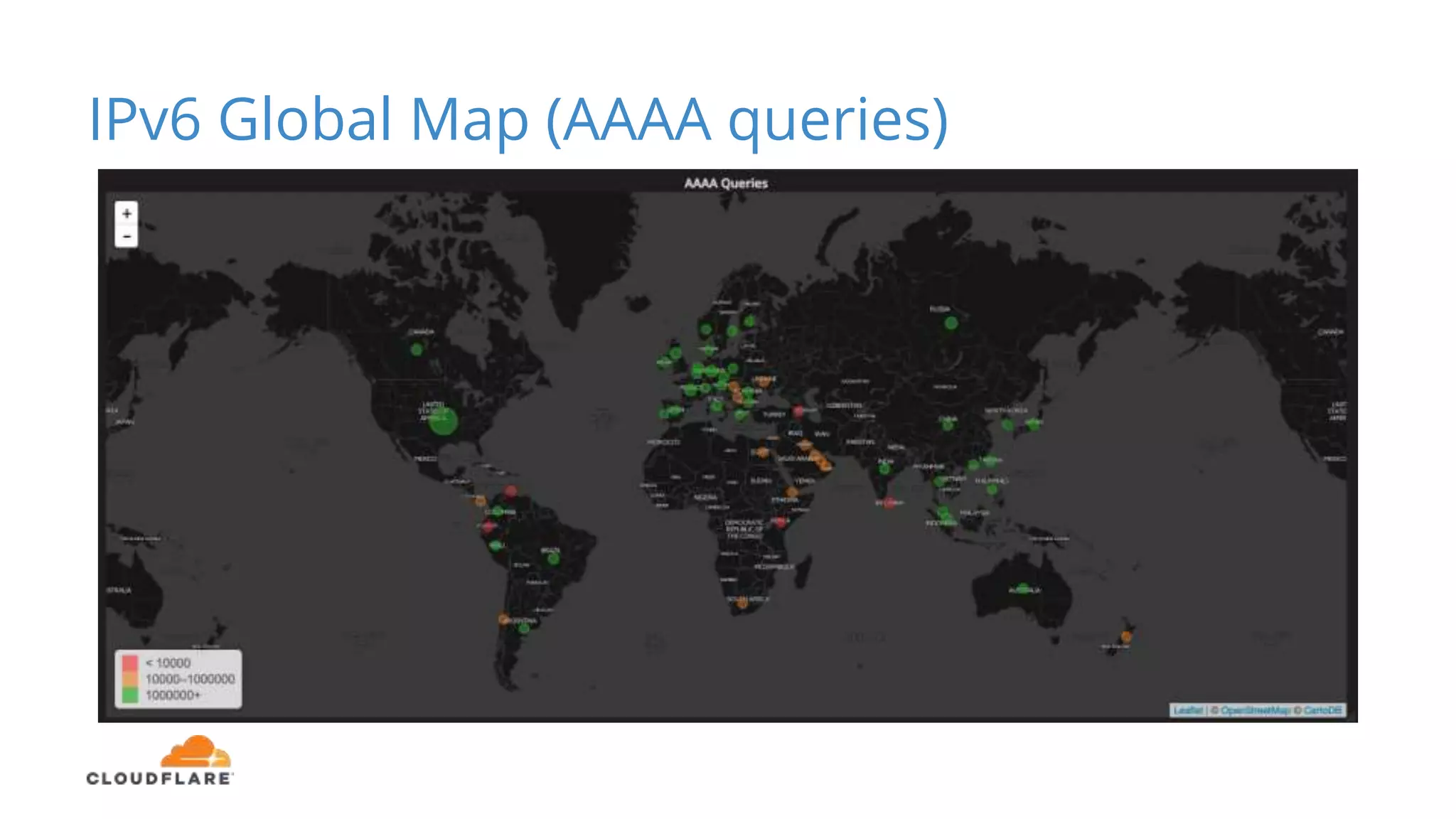 IPv6 Global Map (AAAA queries)
 