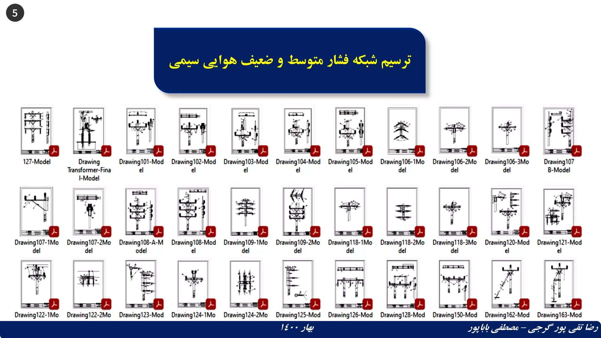 5
‫هو‬ ‫ضعیف‬ ‫و‬ ‫متوسط‬ ‫فشار‬ ‫شبکه‬ ‫ترسیم‬
‫سیمی‬ ‫ایی‬
‫گرجی‬ ‫پور‬ ‫تقی‬ ‫رضا‬
–
‫بهار‬ ‫باباپور‬ ‫مصطفی‬
1400
 