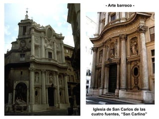 Iglesia de San Carlos de las cuatro fuentes, “San Carlino” - Arte barroco - 