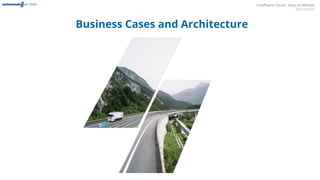 Conﬂuent Cloud – Data in Motion
06/10/2022
Business Cases and Architecture
 