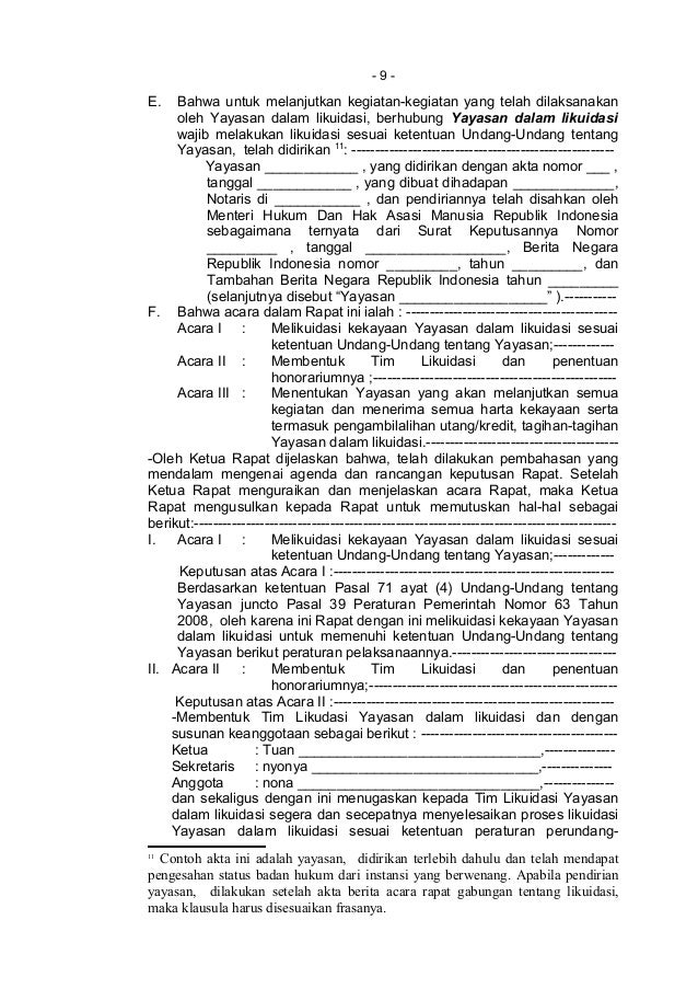 Contoh Berita Acara Rapat Pembina Yayasan / 5 A Contoh Contoh Berita Acara Rapat Pembina Yayasan / 5 A Contoh