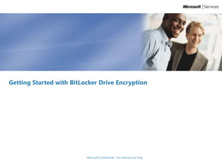 Microsoft Confidential - For Internal Use Only
Getting Started with BitLocker Drive Encryption
13
 