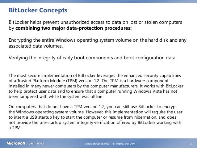 Vista Bitlocker Configuration