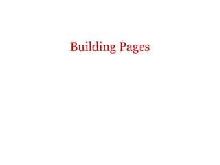 Building Pages 