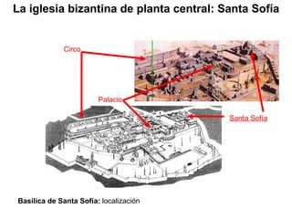 Santa Sofía Circo Palacio Basílica de Santa Sofía:  localización La iglesia bizantina de planta central: Santa Sofía 