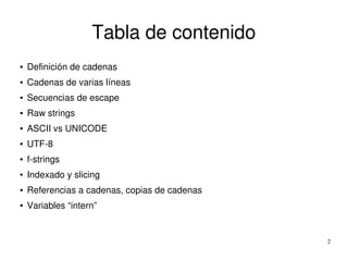 03 - Cadenas en Python 3 | PDF