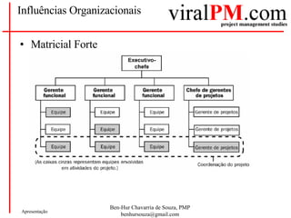 Influências Organizacionais Matricial Forte 