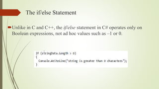 Core C# Programming Constructs, Part 1 | PPTX