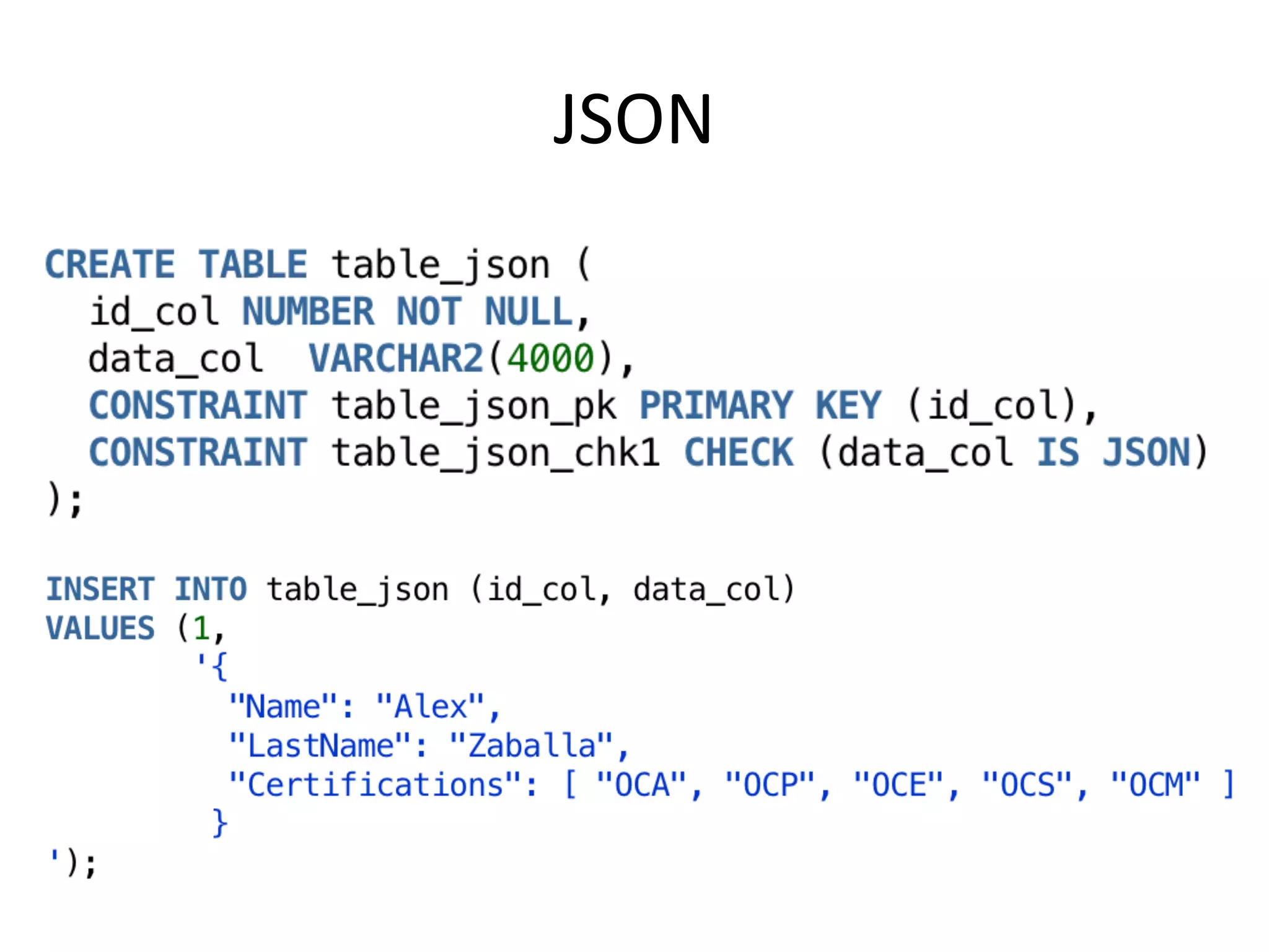 JSON 