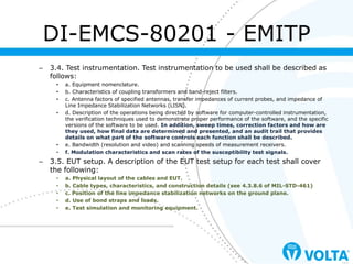 DI-EMCS - Contro procedures, test procedures e test report | PDF