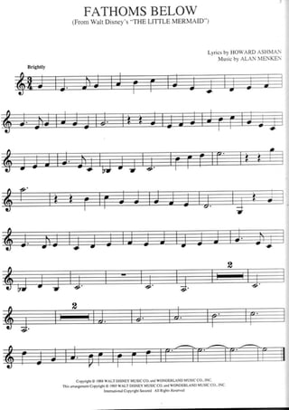 Partituras da Disney para violino